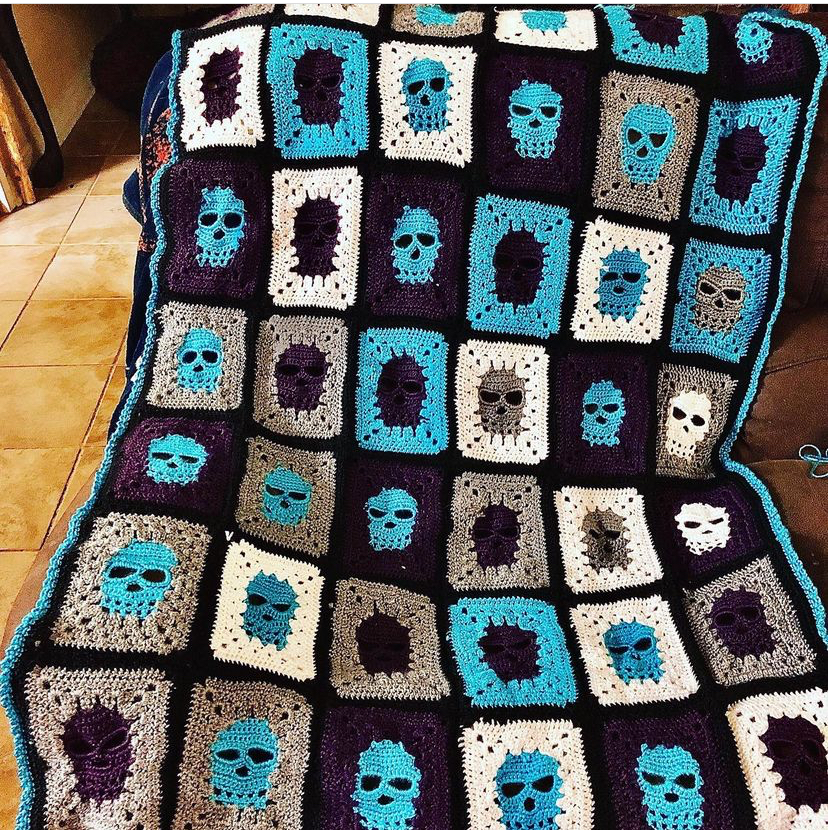 skull blanket