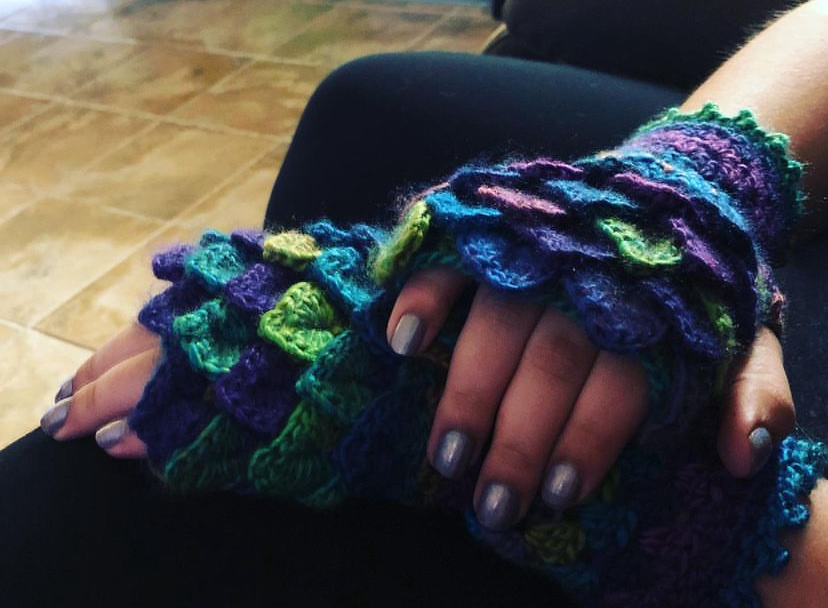 crochet gloves