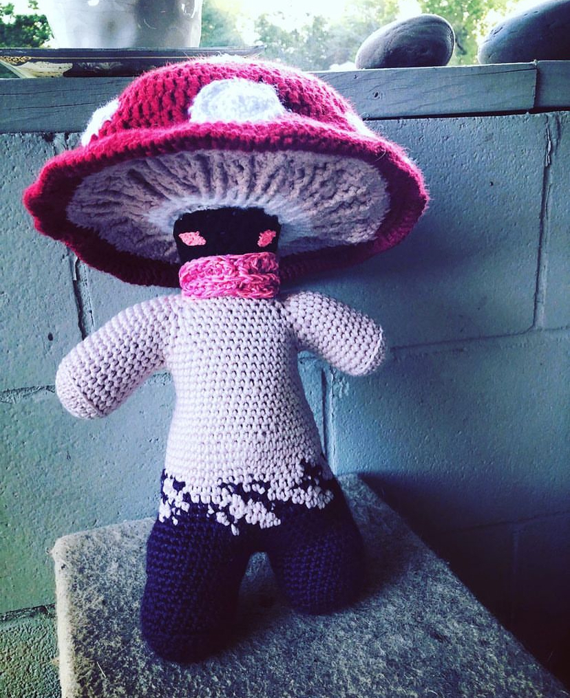 crochet mushroom